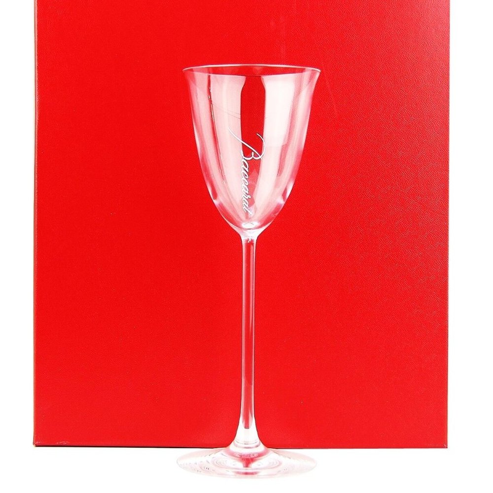 BACCARAT MOST ELEGANT FILAO AMERICAN WHITE WINE CRYSTAL GLASS MADE IN FRANCE NEW